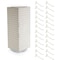 Azar Displays Four-Sided Revolving 8''W x 20''H Pegboard Counter Display w/24 4'' Hooks 703385-WHT-4W24 - alternate 1